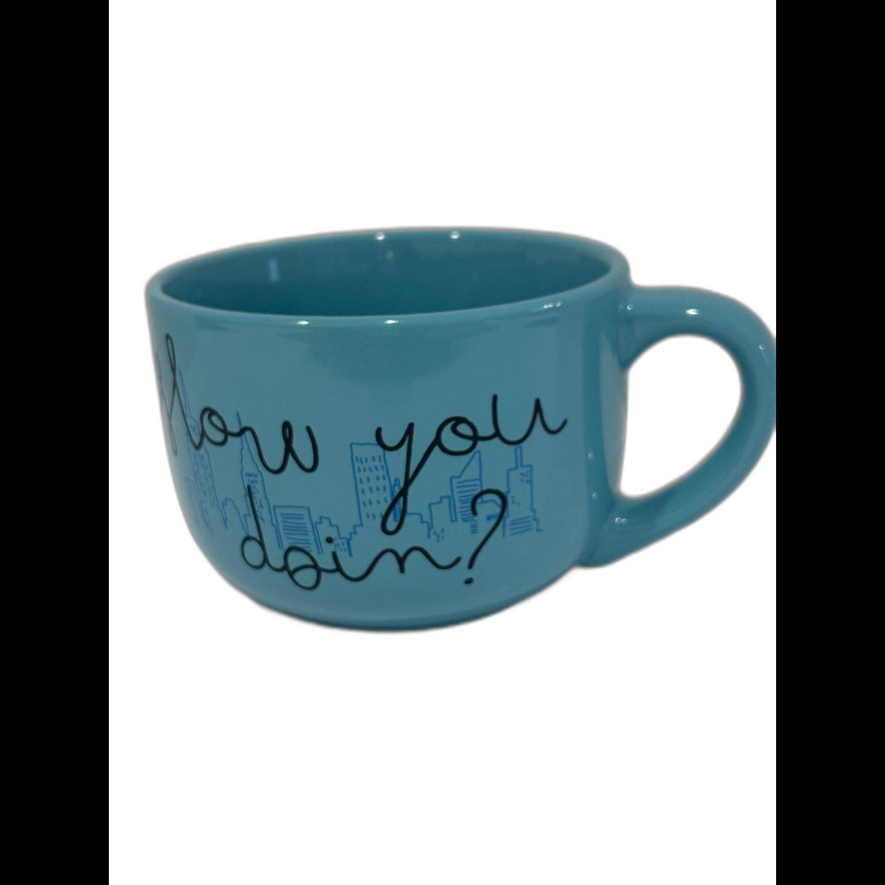 Friends TV Series "  How you doing" Oversized 24oz. Graphic Ceramic Soup Mug